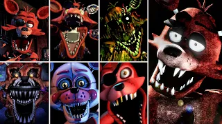 FNAF 1, 2, 3, 4, SL, UCN Foxy Simulator Remastered