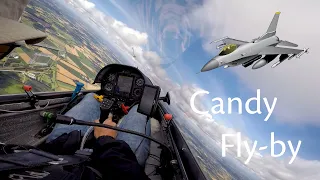 Glider buzzed by F16's | Flying Simon