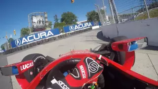 2016 INDYCAR Visor Cam with Mikhail Aleshin at the Honda Indy Toronto