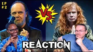 Metallica  vs. Megadeth - [ The Four Horsemen vs. Mechanix ] ( REACTIONS ) "Versus Series Begins"