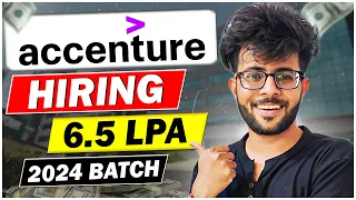 ACCENTURE Hiring 2024 Batch 🤑🔥 | 6.5 LAKH Package | Eligibility Criteria | Exam Pattern | #LMT