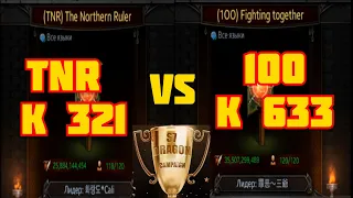 Clash of Kings: ПЛЭЙ ОФФ! K 633 (100) VS K 321 (TNR) ДРАКОНЬЕ ПОЛЕ! БИТВА ЗА ПОЛУФИНАЛ!