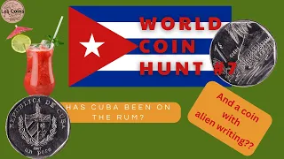 World Coin Hunt #7 including a coin error! #coins #hunt #rare #alien #cuba #rum #error
