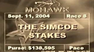 2004 Mohawk Raceway BLISSED OUT Simcoe Stakes 3YO C&G Pace Luc Ouellette Track Record