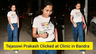 Tejasswi Prakash spotted at clinic in Bandra.