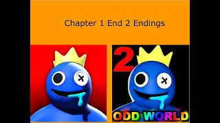 Chapter 1 End Chapter 2 Endings! Rainbow Friends Roblox.