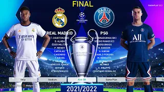 PES 2021 - Real Madrid vs PSG - Final UEFA Champions League [UCL] 2021/2022 - Ronaldo vs Real Madrid