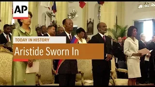 Jean-Bertrand Aristide Sworn In - 1991 | Today In History | 7 Feb 18