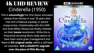 Cinderella (1950) Disney 4K UHD Review: Somehow it's actually good...but it's not perfect