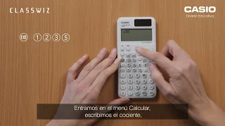 Casio ClassWiz - División con resto con la calculadora