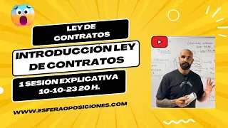 Ley de contratos introducción a la ley y explicación de los artículos 1-3.