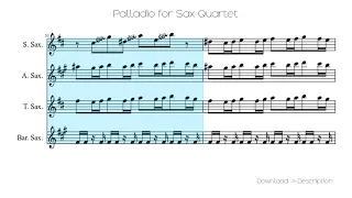 Palladio For Sax Quartet