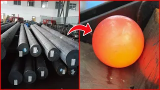 Amazing Large Steel Ball Forging Process and Most Satisfying Production Processes On Another Level
