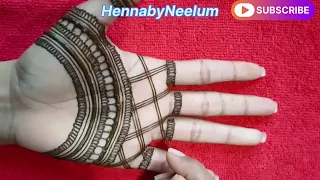 stylish bridal henna design || simple and beautiful mehndi design || #viralvideo #topbeautytips