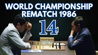 Garry Kasparov vs Anatoly Karpov | World Championship Rematch 1986 | Round 14