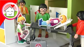 Playmobil Familie Hauser - Lisa muss ins Krankenhaus  - Schulgeschichte mit Lena