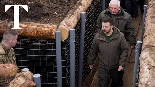 Zelensky inspects fortifications in the northeast