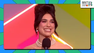 Dua Lipa wins Female Solo Artist | The BRIT Awards 2021