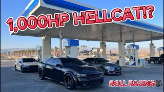 1,000HP HELLCAT TERRORIZES THE STREETS OF SOCAL | COPS SHUT DOWN CAR MEET