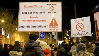 Proteste gegen Corona-Maßnahmen in Rostock