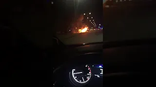 В Атырау горел автобус