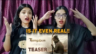 Thangalaan - Teaser(HDR) Reaction |Chiyaan Vikram | K E Gnanavelraja | Pa Ranjith, G V Prakash Kumar