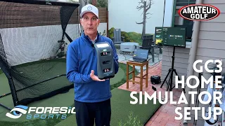 Outdoor Golf Simulator Setup with Foresight GC3 and Net Return