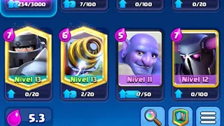 clash royale jugando mazos 5.3😜