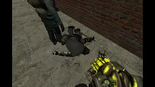 Resistance Member Beats Combine Soldier