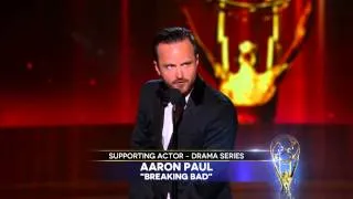 Aaron Paul Wins for Supporting Actor in a Drama Series