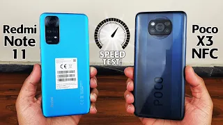 Redmi NOTE 11 vs POCO X3 NFC | Speed Test & Comparison!