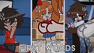 |•Afton kids first words•|•Gacha FNAF•|•Afton family•|•Gacha•|•Gacha Afton•|