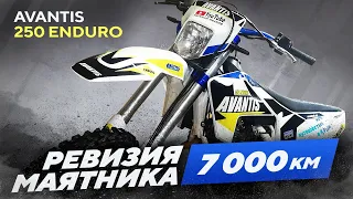 Avantis 250 Enduro Ревизия маятника за 7000км, доработка натяжки приводной цепи