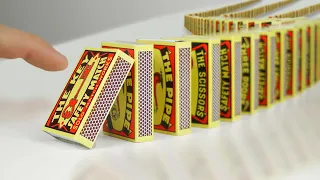 I Built The Largest MATCHBOX Domino