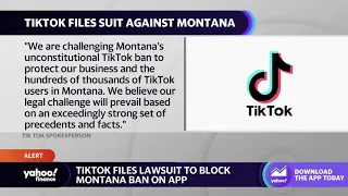 TikTok sues Montana over ban on app