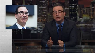 john oliver praising steve mnuchin's appearance for 1 minute