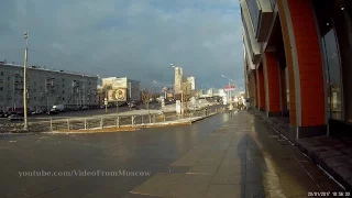 Наземный переход на станцию Балтийская МЦК от метро Войковская // 20.01.2017