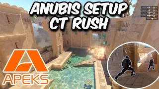 APEKS Aggressive Anubis CT Push Setup - CS2 Tactics