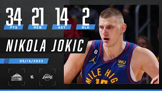Nikola Jokic records 30-PT, 20-REB TRIPLE-DOUBLE 😱 4th all-time in NBA Playoff history