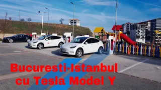 Tesla Model Y SR călătorie Bucuresti - Istanbul #tesla #teslamodely #teslaromania #masinielectrice