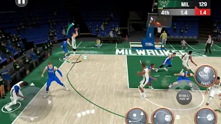 Game winning shot in NBA 2K22 Mobile Finals association mode