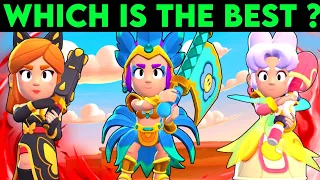 Brawl Stars All Piper Skins Comparison | Flag Bearer Piper Vs Mariposa Piper Vs Lunar Piper Vs Choco