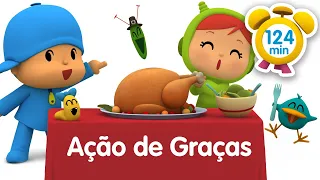 🐓 POCOYO em PORTUGUÊS do BRASIL - Ação de Graças [ 124 min ] | DESENHOS ANIMADOS  para crianças