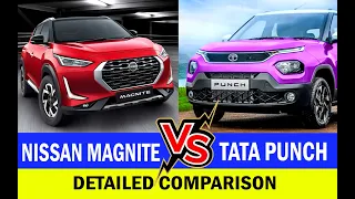 TATA PUNCH VS NISSAN MAGNITE  Detailed COMPARISON 😍🔥 Which should you buy??