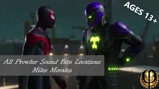 All Prowler Sound Bite Locations - Miles Morales