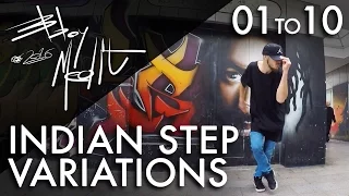 Breakdance Toprock tutorial • 10/100 Indian Step Variations • Bboy MeditRock