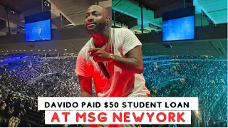 Davido Soldout MSG / Paid $50k Student Loan / Chioma / NewYork