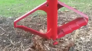Maquina para deshacer el tronco