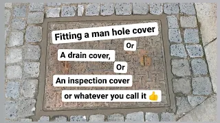 Fitting a man hole cover - without a frame [no53]