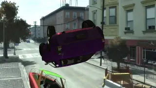 Casual GTA IV Car Flip on Stream - Pro Stunter Moment